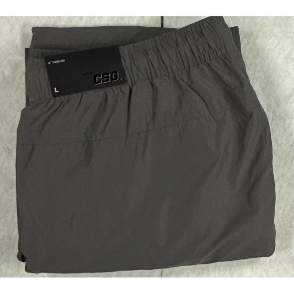 CSG Cargo City Wind Shorts Mens Large Grey 8 Inch Inseam NWT